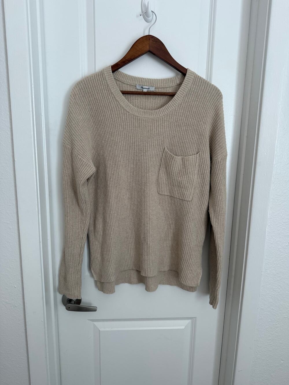 Madewell NWT Knit Oatmeal Sweater Size Medium